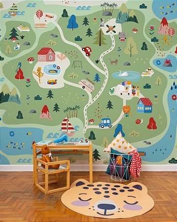 Mural de Parede - Mapa do Tesouro