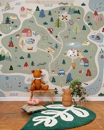 Mural de Parede - Mapa do Tesouro - Clarinho