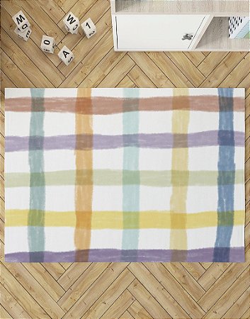 Tapete Playmat - Perto do Mar - Xadrez Oceano - 1,00x1,20