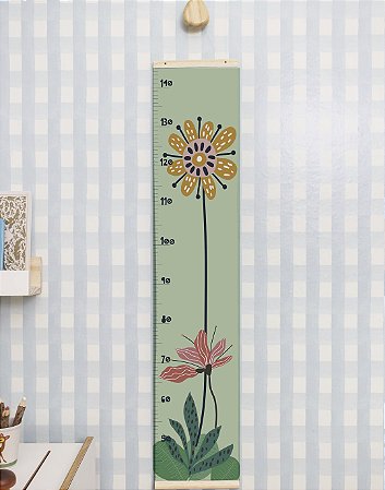 Régua de crescimento Selva Flor