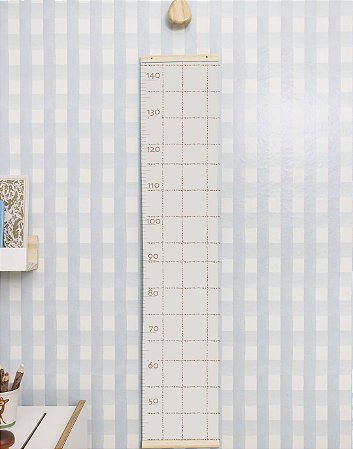 Régua de crescimento Grid Pontinhos - Rosa