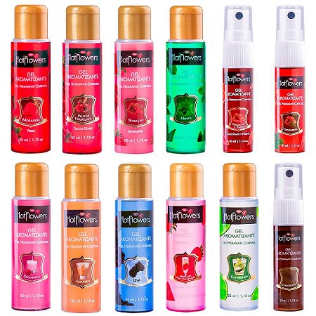 GEL AROMATIZANTE HOT COM SABOR 35ML - HOT FLOWERS