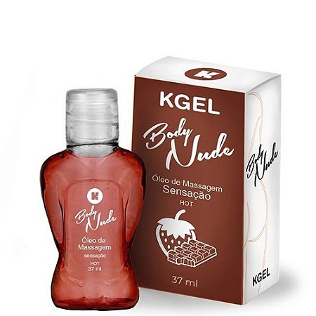 Body Nude óleo De Massagem Hot Beijável 37ml Kgel - Sensação