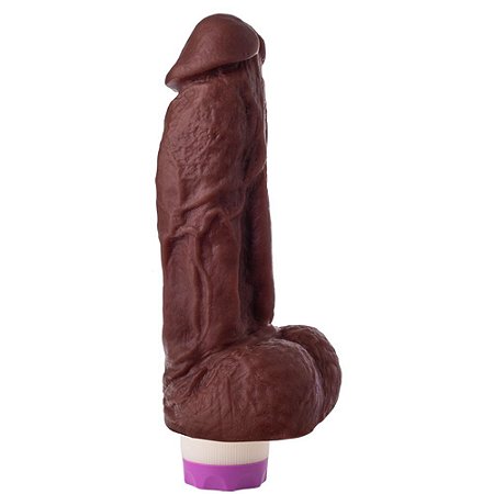 Pênis Vibrador 20 X 4 Cm Soulsex - Chocolate