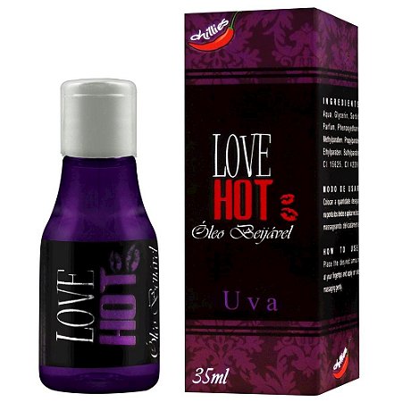 Gel Comestível Love Hot 35ml Chillies - Uva