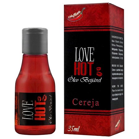 Gel Comestível Love Hot 35ml Chillies - Cereja