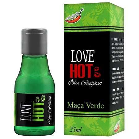 Gel Comestível Love Hot 35ml Chillies - Maçã Verde