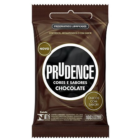 Preservativos Cores E Sabores Chocolate 3 Unidades Prudence