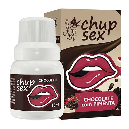 Chup Sex Gel Comestível 15ml Segred Love - Chocolate Com Pimenta