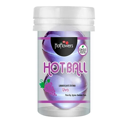 Hot Ball 2 Unidades Beija Muito Hot Flowers - Uva