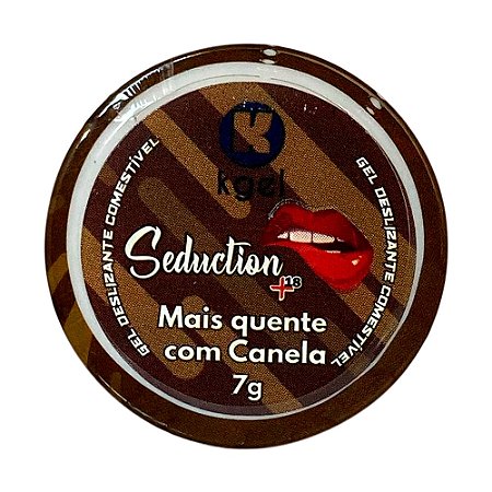 Seduction+18 Mais Quente Com Canela Gel Deslizante Comestível 7g K Gel