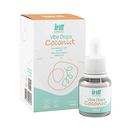 Vibe Drops Coconut Gel Estimulante a Base De Jambu Efeito Triplo 10g Wellness Intt