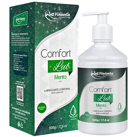 Lubrificante Corporal Comfort Lub 500g La Pimienta - Menta