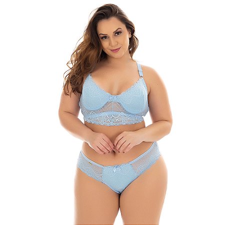 Conjunto Selma Sem Bojo Plus Size Patitex