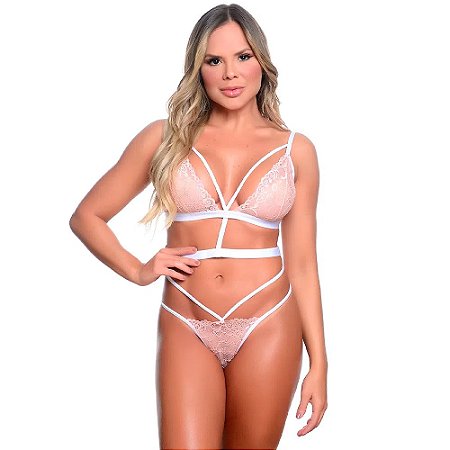 Conjunto Gladiadora Com Strappy Hot Love