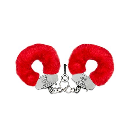 Algema De Metal Com Pelucia Pau Brasil  - Vermelho