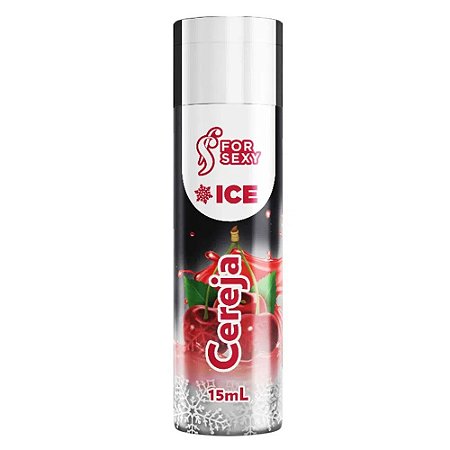 Gel Ice Beijável 15ml For Sexy - Cereja
