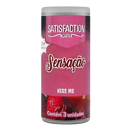 Bolinhas Beijáveis Kiss Me Satisfaction Caps - Sensação