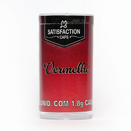 Bolinha Aromática Com 02 Uni Satisfaction Caps - Vermelho