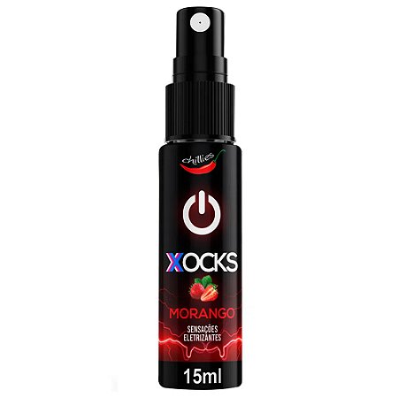 Xocks Gel Eletrizante Beijável 15ml Chillies  - Morango