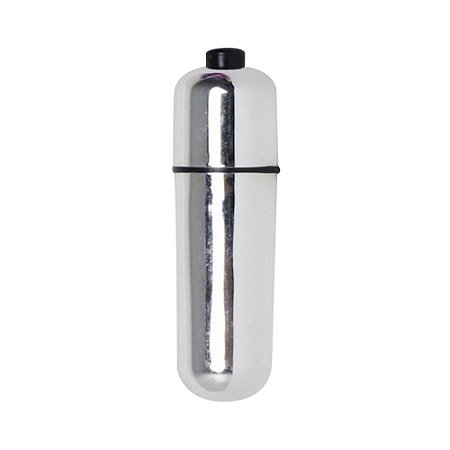 Vibrador Power Bullet Estimulador De Clitóris Com 10 Vibrações Sexy Import - Prata