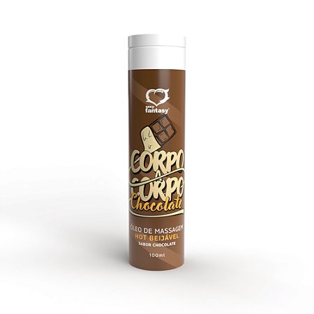 Corpo A Corpo óleo De Massagem Hot Beijável 100ml - Chocolate