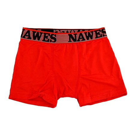 Cueca Boxer Adulto Em Microfibra Nawes - Vermelho