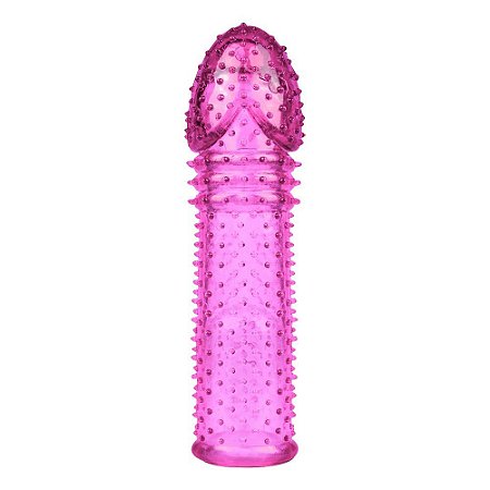 Capa Peniana Expansora Colors 14cm La Pimienta | loja fetiches Sex Shop - Rosa