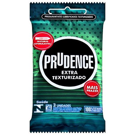 Preservativo com Textura Extra Texturizado - Prudence