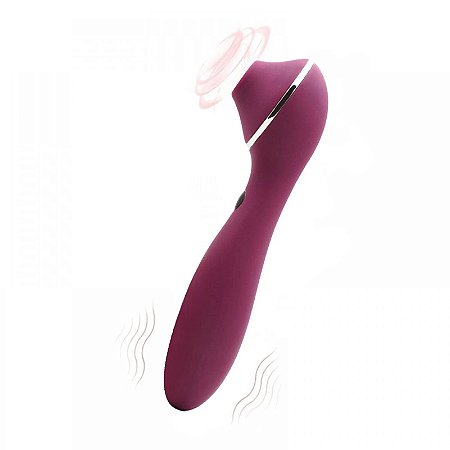 Vibrador Feminino Sugador de Clitóris Kisstoy Polly Plus