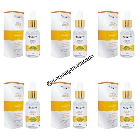 Kit 06 Unidades Sérum Facial Vitamina C Oil Free Max Love