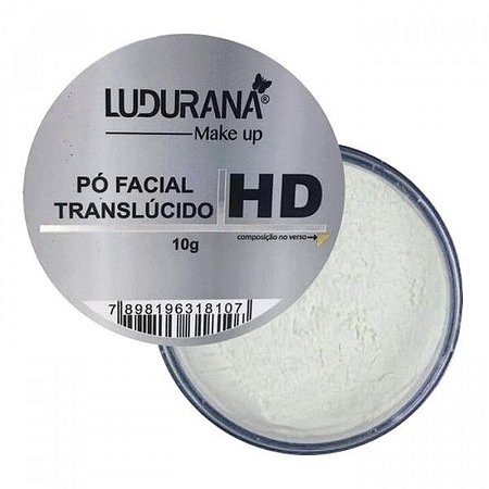 Pó Facial Translúcido HD Solto Ludurana B00023 - Maquiagem Atacado