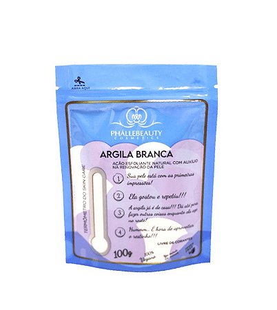 Argila Branca Phallebeauty PH537 Ação Esfoliante - Maquiagem Atacado