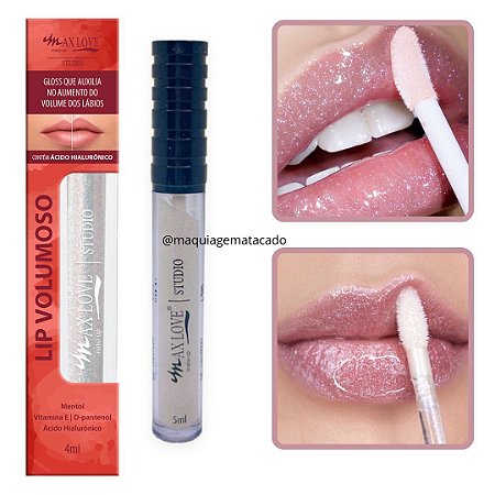 Gloss Lip Volumoso Max Love com Ácido Hialurônico Cor 15