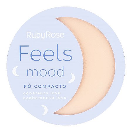 Pó Compacto Feels Mood Ruby Rose HB7232 PC03 - Maquiagem Atacado