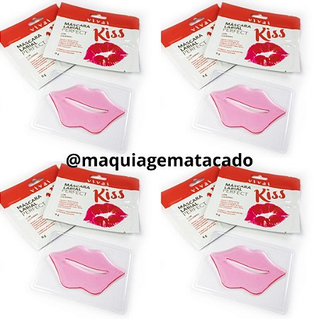 Kit 04 Unidades Máscara Labial Perfect Kiss com Colágeno Vivai 5035