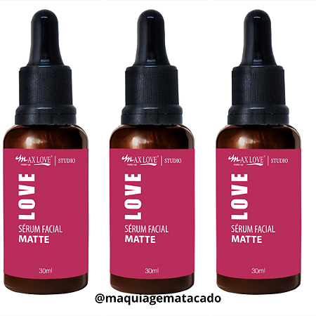 Kit 03 Unidades Sérum Facial Matte Max Love