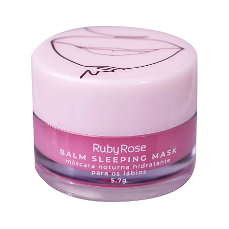 Balm Sleeping Mask Máscara Noturna Hidratante Para Lábios Ruby Rose HB8530 Strawberry Shortcake