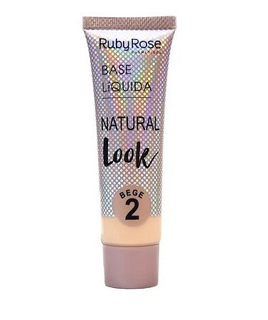 Base Líquida Natural Look Ruby Rose Bege 2 - HB8051