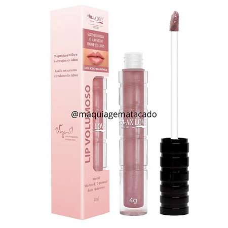 Gloss Lip Volumoso Max Love com Ácido Hialurônico Cor 09