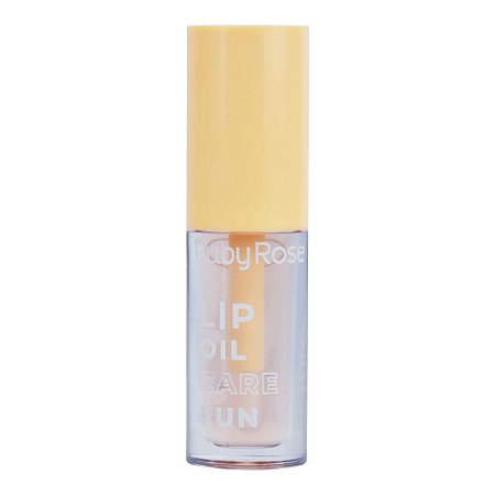 Lip Oil Gloss Labial Hidratante Care Fun Sorvete de Baunilha Ruby Rose HB559