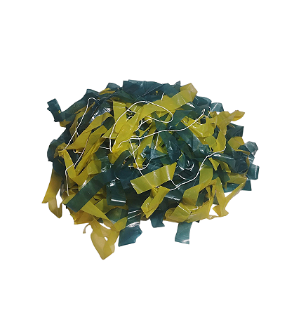 Enfeite de Rua Copa do Mundo pct c/ 50 mts Verde / Amarelo