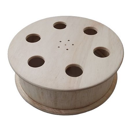 Carretilha de Madeira Crua sem Acabamento 41 cm / 16" Polegadas