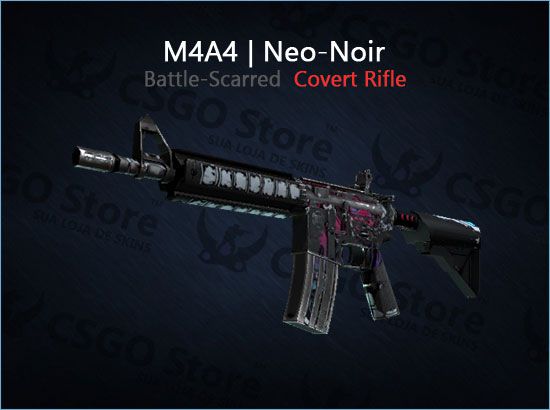 M4A4 | Neo-Noir (Battle-Scarred) - CSGOStore - Sua loja de Skins CSGO
