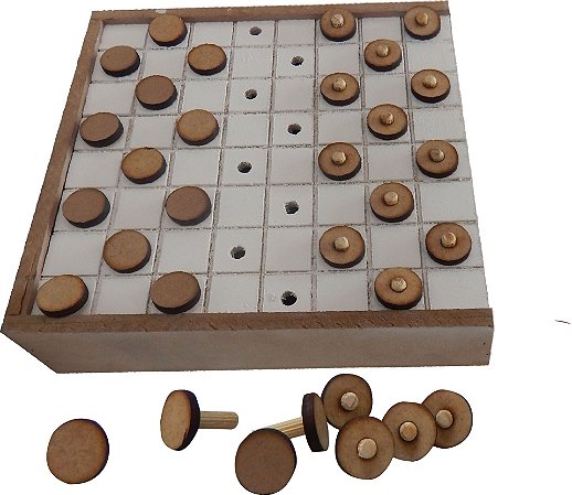 Jogo,de,Dama,Adaptado,Estojo, - Brinquedos E Jogos Pedagógicos e