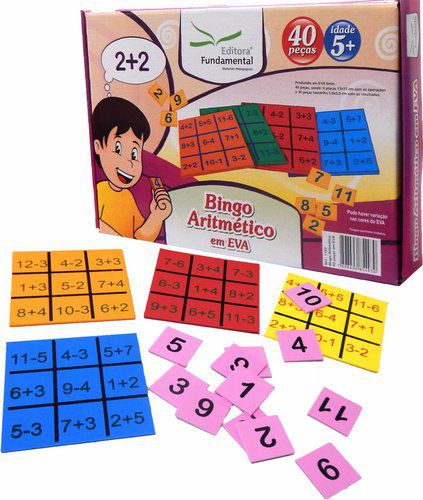 Bingo Aritmético - 40 peças em EVA