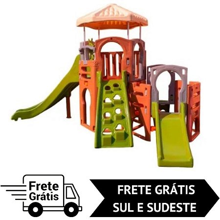 Playground Infantil Dinoplay com Escorregador - Freso