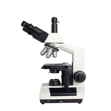 Microscópio Biológico Trinocular com aumento até 1600x, Iluminação em Led  K55-TA OLEN
