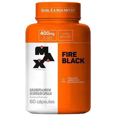 MAX TITANIUM - FIRE BLACK - 60 CÁPSULAS