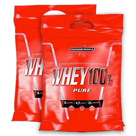 COMBO INTEGRALMÉDICA - 2X WHEY 100% REFIL 900G  (total 1.8kg)